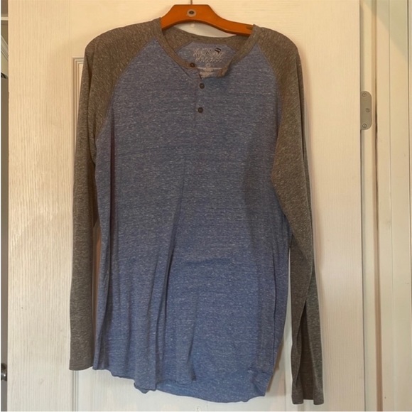 Men’s long sleeve Henley - Picture 1 of 4